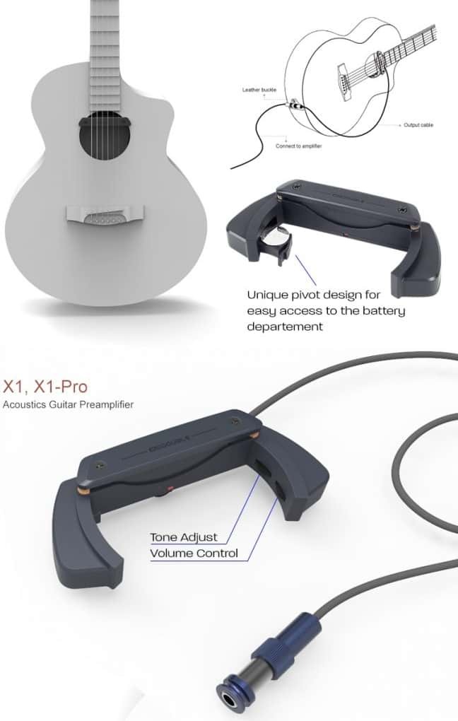 double x1 pro acoustic guitar pickup