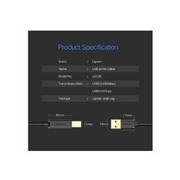 UGREEN USB Type A to USB Type B Cable - 5m