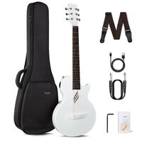 Enya Nova Go 35" Carbon Fibre Guitar - AcousticPlus - White