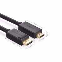 UGREEN Premium Displayport Male to HDMI Male Cable
