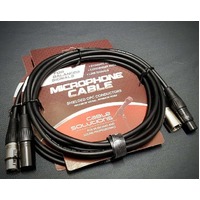 5x Pack of Stage Series Balanced XLR Microphone Cable  - 1m