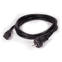 Powermaster Mains Plug to IEC-C13 Power Cable - Kettle Cord - 50cm
