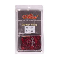 Red 12x Alice Guitar Picks - 0.81mm