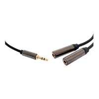 Dynalink Dual Headphone Signal Duplicator Cable - 30cm