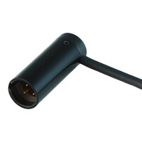 Cable Techniques CT-LPS-3M-K Low-Profile Right Angle 3-pin Male Mini XLR - Black