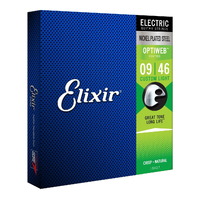 Elixir E19027 Optiweb Electric Guitar Strings - Custom Light Gauge 9-46