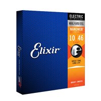Elixir 12052 Nanoweb Electric Guitar Strings - Light Gauge - 10-46