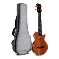 Enya Feather Solid Mahogany Tenor Ukulele with AcousticPlus Pickup - Natural