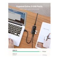 UGREEN 20265 USB 3.0 Hub with Gigabit Ethernet