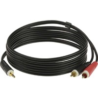 KLOTZ AY7 Lightweight Y-Cable Mini Jack 3.5mm to 2x RCA Plug - 2m