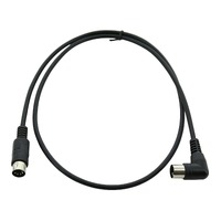 SWAMP Straight to Right Angle MIDI Cable - 5pin - 3m