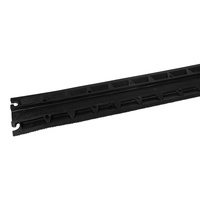 10 Pack - Cable Tray - Cable Cover - Dropover Pipe - BLACK - 1m