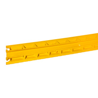 10 Pack - Cable Tray - Cable Cover - Dropover Pipe - YELLOW - 1m