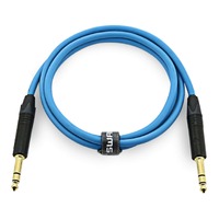 SWAMP Pro-Line 1/4" TRS Line Level Cable - Neutrik AG Blue - 80cm