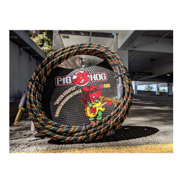 Pig Hog "Rasta Stripes" Instrument Cable - 10ft