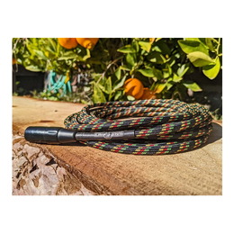 Pig Hog Rasta Stripes Woven XLR Microphone Cable - 20ft