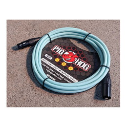 Pig Hog Hex Series Seafoam Green XLR Microphone Cable - 20ft