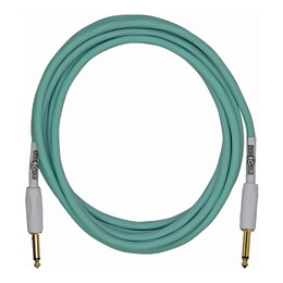 Pig Hog Hex Series Seafoam Green Silent Cable 10ft