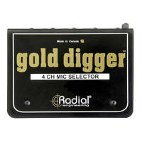 Radial Gold Digger 4 Channel Studio Microphone Selector Switcher