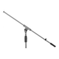K&M 210/6 Tripod Microphone Boom Stand - Soft Touch Grey