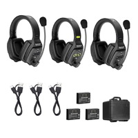 Saramonic WiTalk WT3D Full-Duplex 3-Person Wireless Intercom Headset System