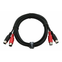 SWAMP Dual MIDI Cable - 2 Channel - 1m