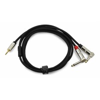 Mini-Jack to Dual Right-Angle 1/4" - DJ Smartphone Cable - 2m