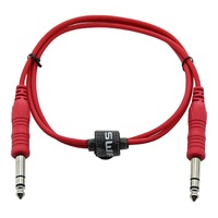 SWAMP 1/4" Slim-Line Patching TRS Cable - RED - 30cm