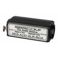SESCOM AUD-XLR-RCA 1-Channel XLR to RCA Balanced to Unbalanced Audio Converter
