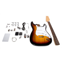 SWAMP DIY Build Your Own Electric Guitar Kit - Sunburst Stratocaster Style