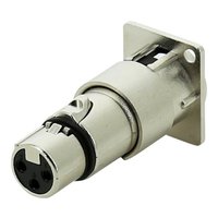 SWAMP TAMF XLR Pass-through Panel Mount Connector - Male to Female