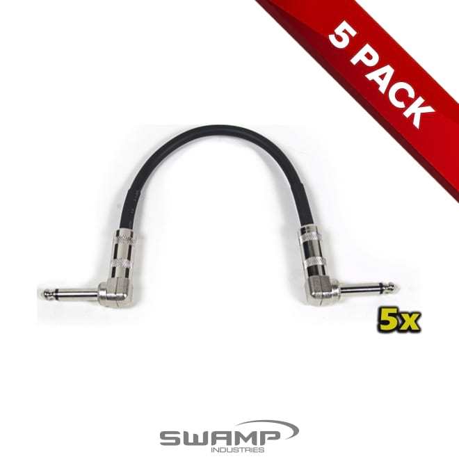 SWAMP Guitar Effect Pedal Patch Cable - Pancake Jack Connector - 20cm