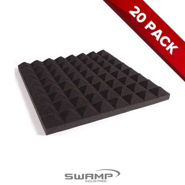 4 Pack of Acoustic Foam - Dense Sound Block Panel - 50mm Thick - 59cm by 30cm