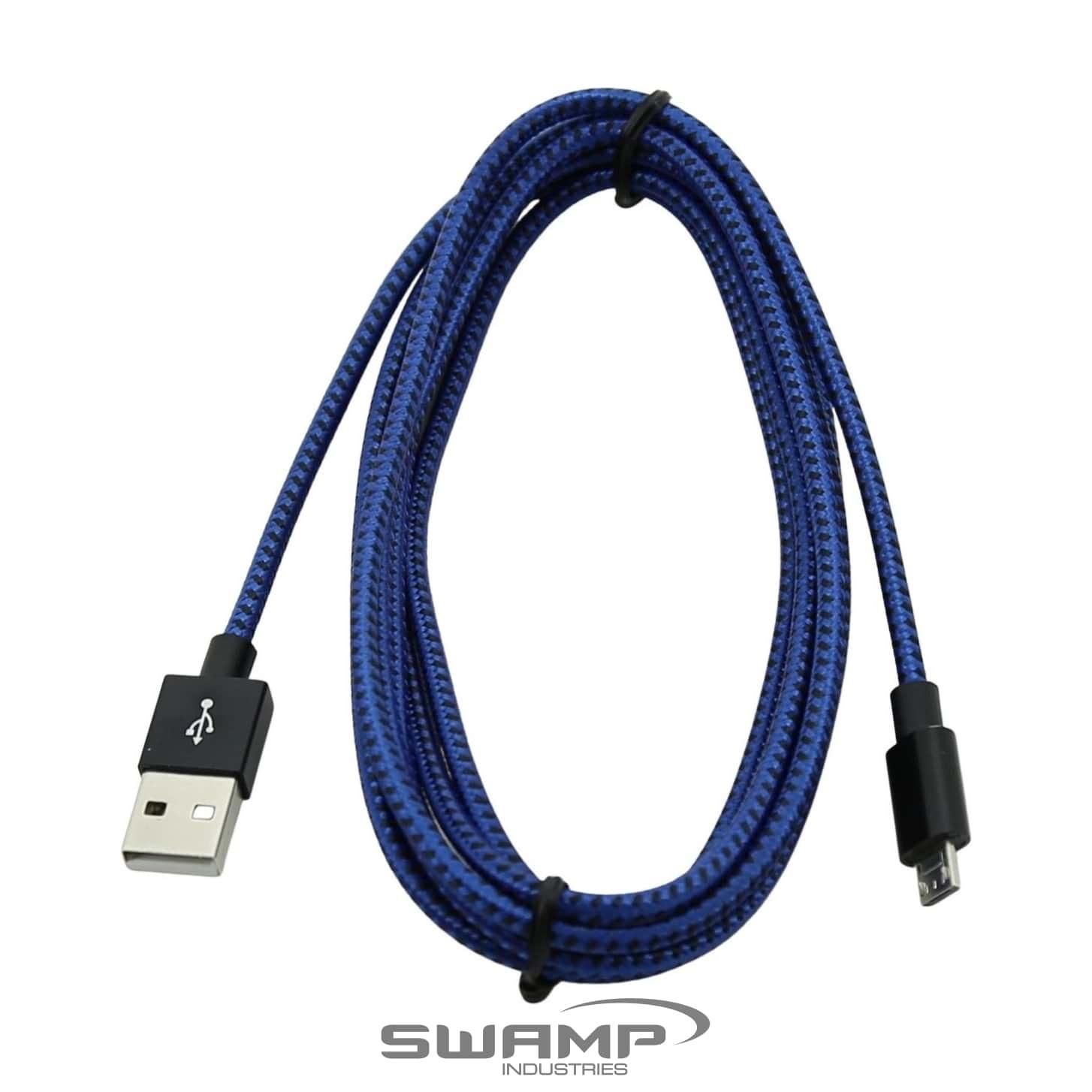 UGREEN Premium Micro USB to USB 2.0 Type A Cable with Braided Jacket - BLUE - 1m