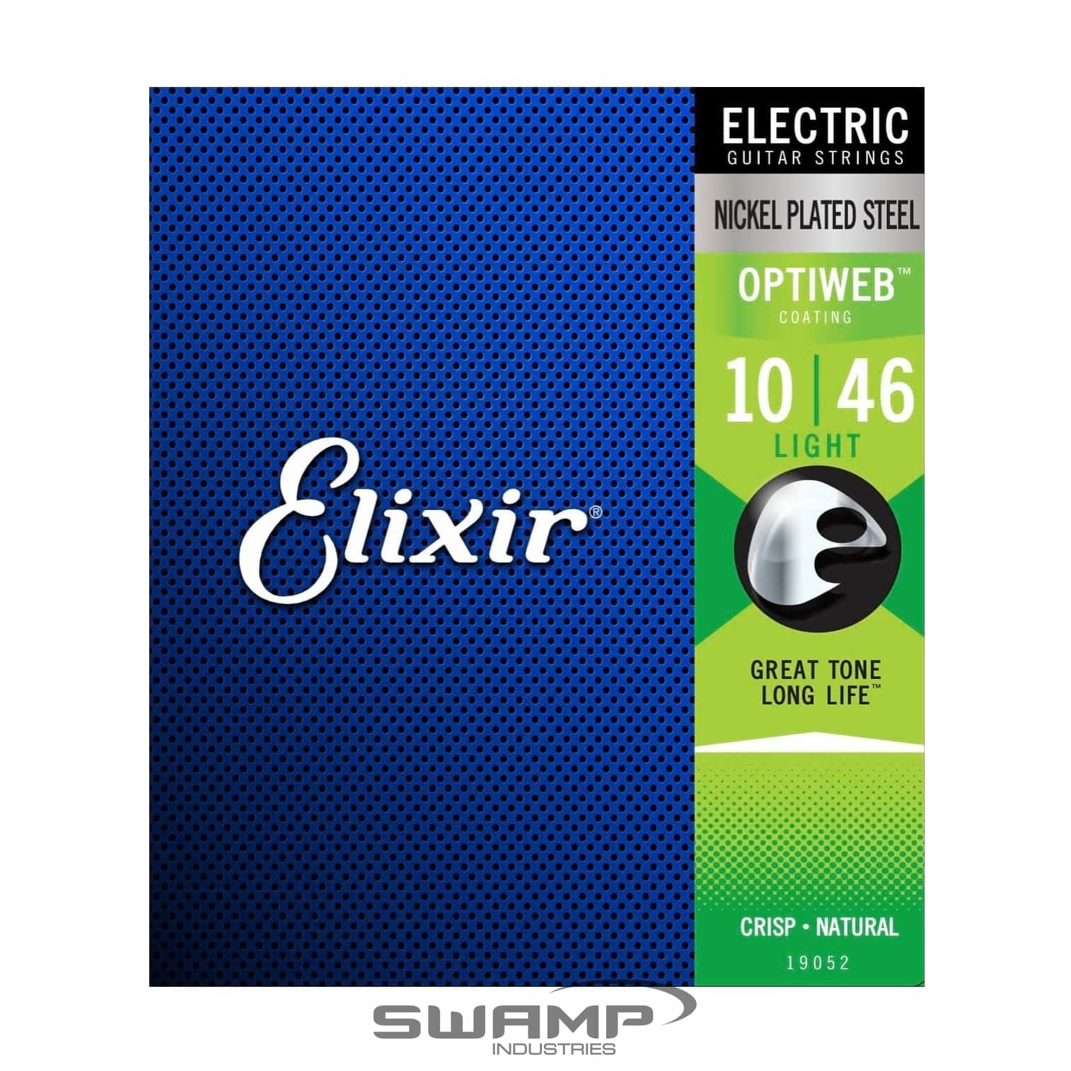 Elixir 12052 Nanoweb Light Gauge Electric Guitar Strings - 10-46
