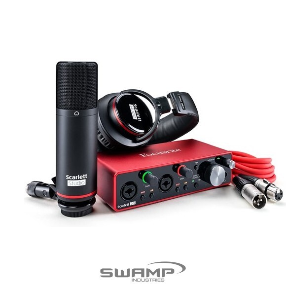 Focusrite Scarlett Solo Gen 3 Studio Pack with Interface Condenser Mic and H/P