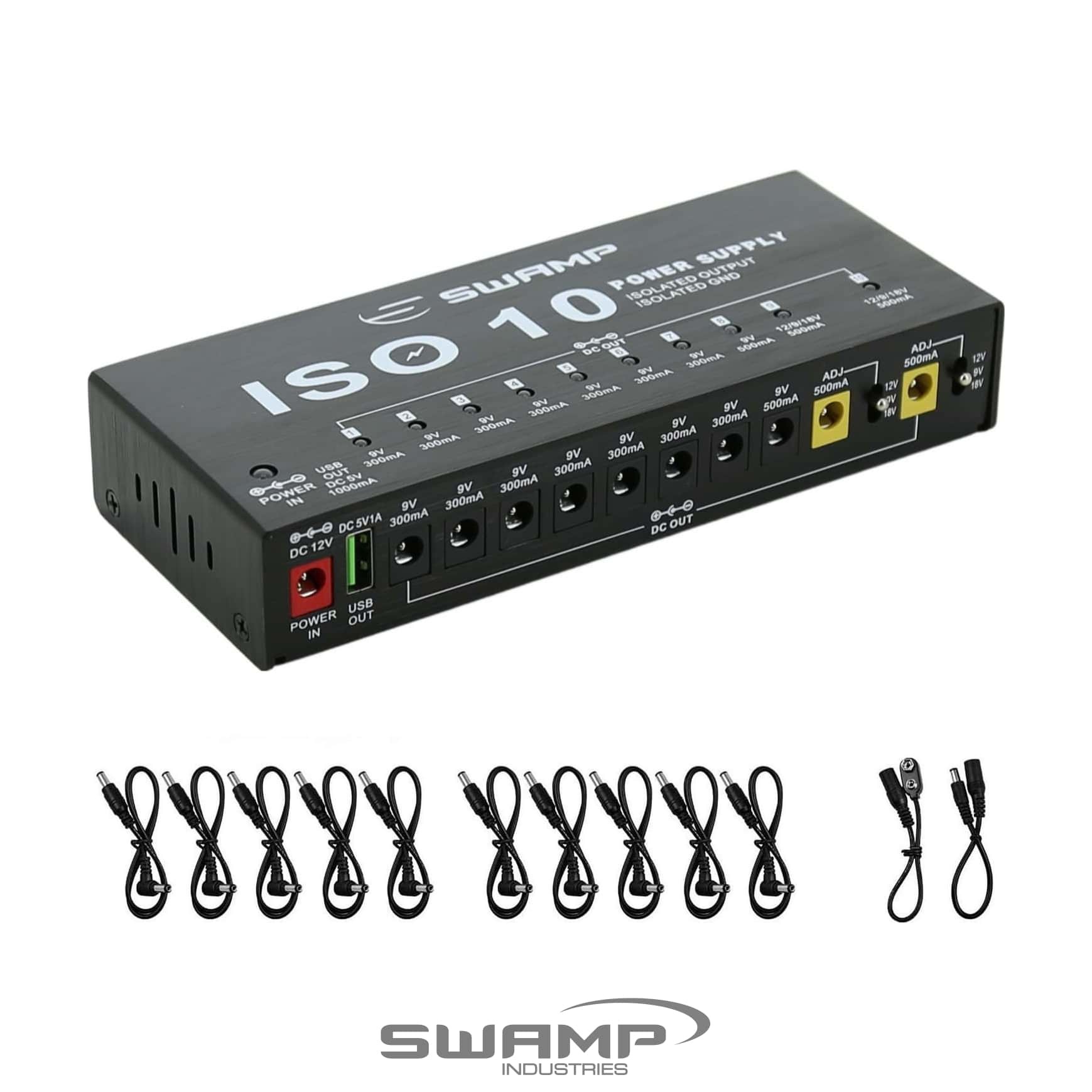 NUX 9V DC Power Supply - 500mA - DC Output - for Guitar Bass Pedals