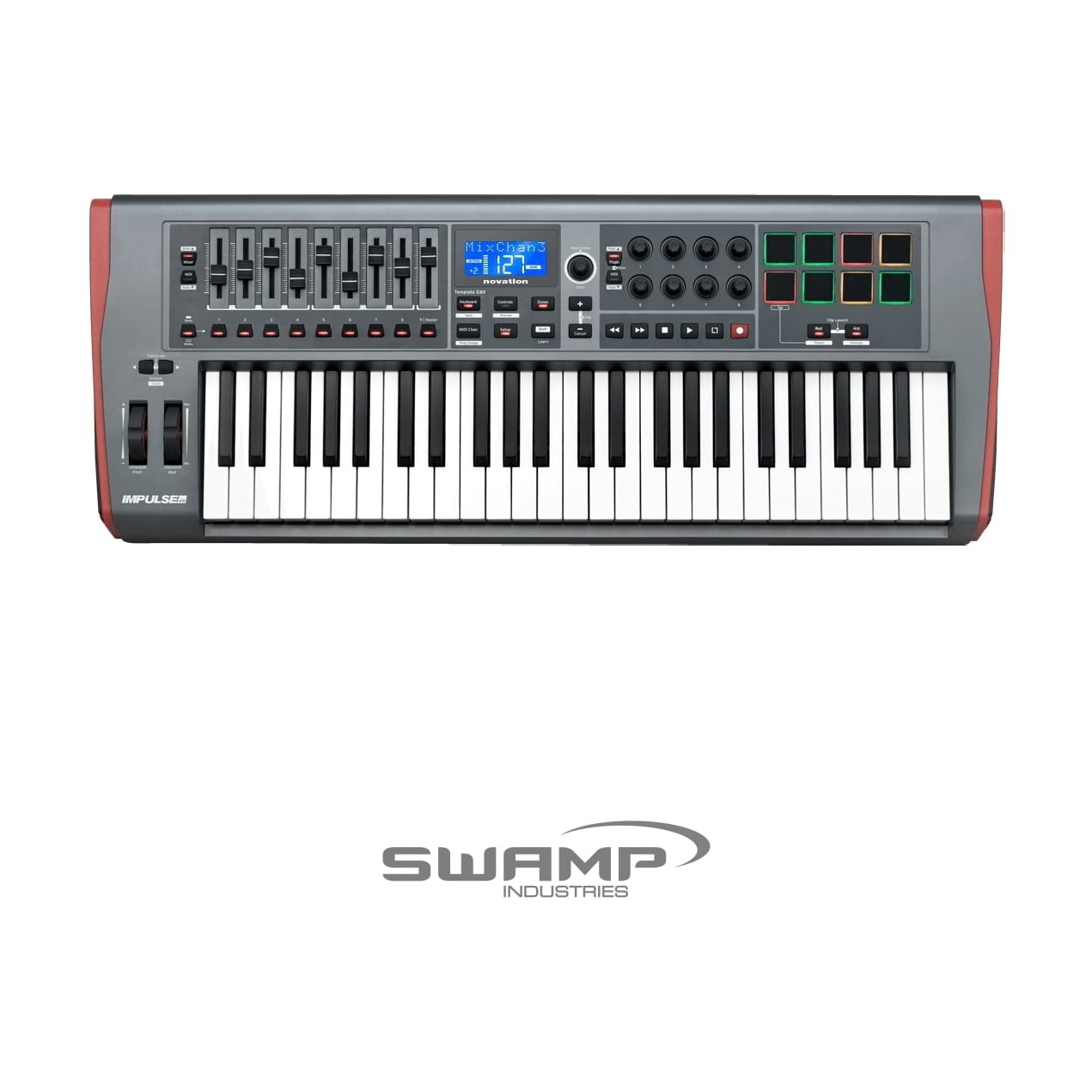 Novation SL MK3 49-Key MIDI Keyboard Controller Large Screen Pots Sliders Pads