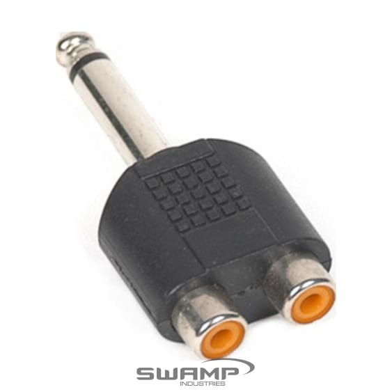 HEADPHONE SPLITTER -  2x STEREO 6.35mm 1/4