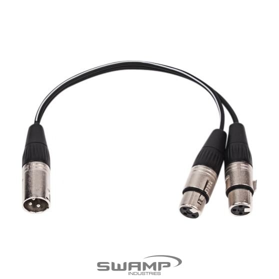 Microphone Signal Splitter XLR Y-Cable - Balanced - Pro Quality XLR Connectors