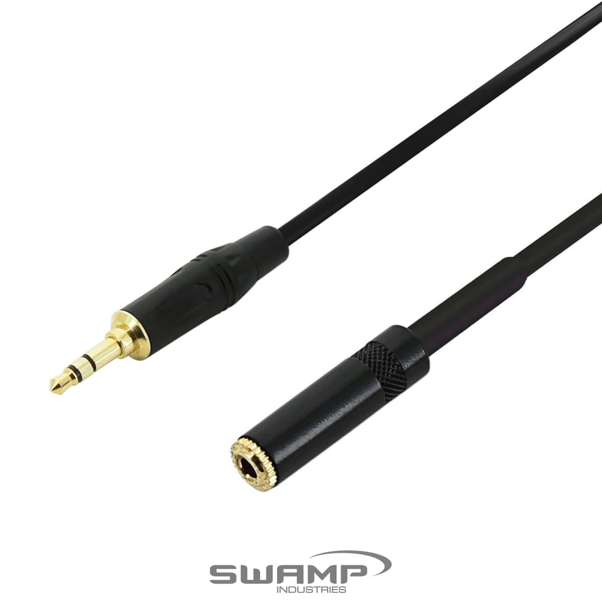 SWAMP Smartphone to Dual RCA Cable - Extended 3.5mm Mini-Jack suits Phone Cases
