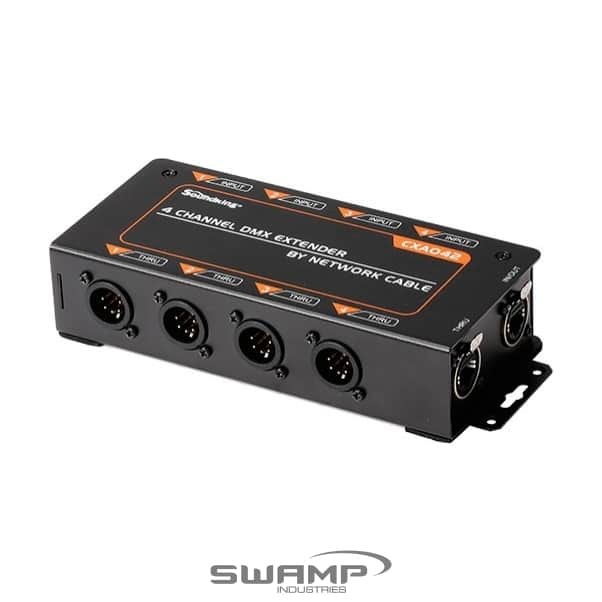 Soundking 4 Channel Audio and DMX Extender via Cat5 or Cat6 Cable CXA041