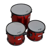 Standard 5 Piece Rock Drum Kit + Cymbals, Hardware and Stool - Red