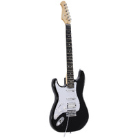 Artist AS1 Left Handed ST Style HSS Electric Guitar - Black