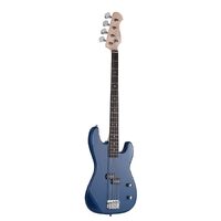 Artist APB Blue P-Style Electric Bass Guitar with Accessories & Amp
