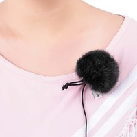 COMICA CVM-MF1 Microphone Wind Muff for Compact Lapel Lavalier Mics - Black