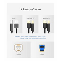 UGREEN USB Type A to USB Type B Cable - 5m