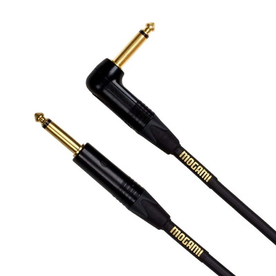 Mogami Gold Instrument Cable R/A Gold Plated Neutrik Plug - 3ft