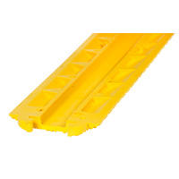 10 Pack - Cable Tray - Cable Cover - Dropover Pipe - YELLOW - 1m