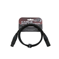 SWAMP Pro-Line Balanced XLR Mic Cable Neutrik AG Black Plugs - 80cm